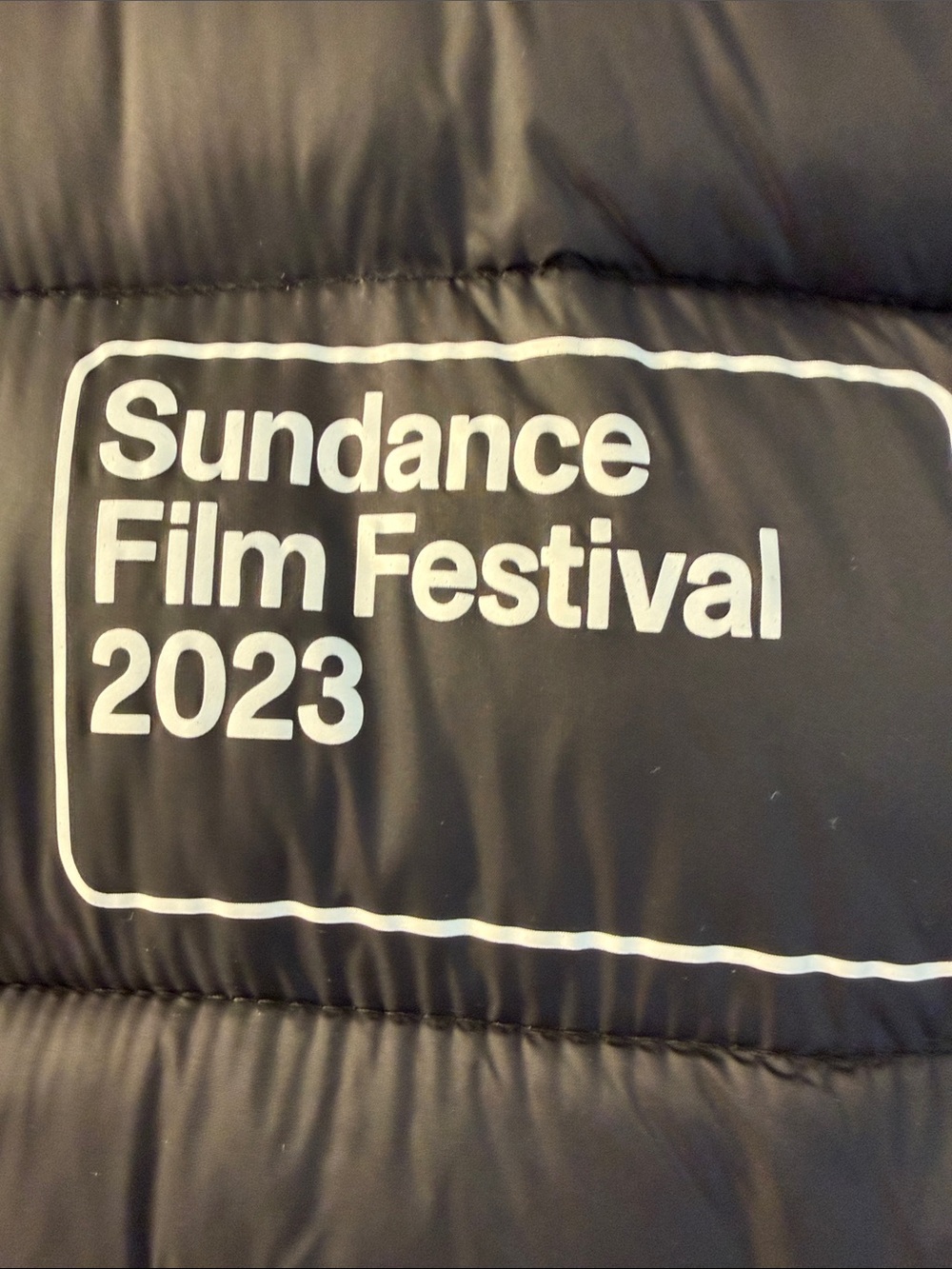 Sundance Film Festival 2023 Black Neon GreenPuffer Jacket Reversible